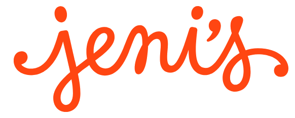 Jeni's logo - Ice cream brand example in Madgicx Labs Meta ads research