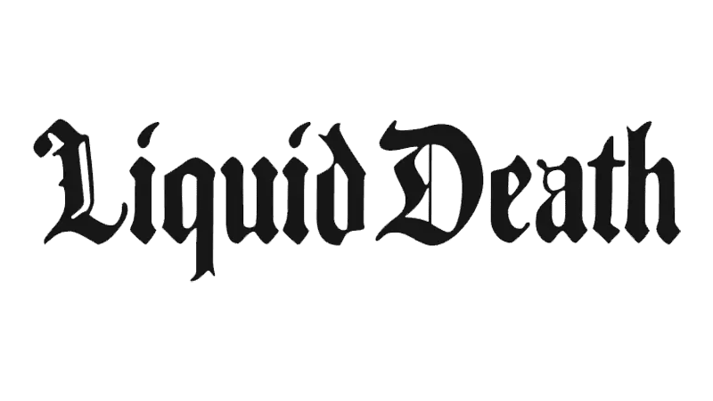Liquid Death logo - Water brand example in Madgicx Labs Meta ads research