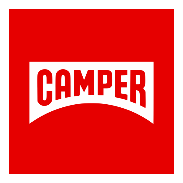 Camper logo — footwear shoes public brand example in Madgicx Labs research