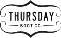 Thursday Boot Company logo — footwear shoes public brand example in Madgicx Labs research