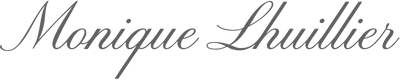 Monique Lhuillier logo — formal occasion wear public brand example in Madgicx Labs research