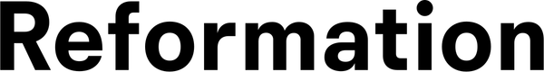 Reformation logo — formal occasion wear public brand example in Madgicx Labs research