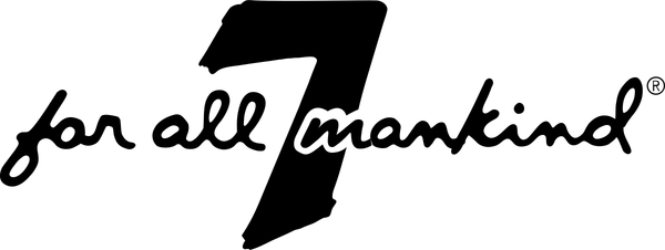 7 For All Mankind logo — mens apparel public brand example in Madgicx Labs research