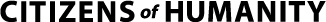 Citizens of Humanity logo — mens apparel public brand example in Madgicx Labs research
