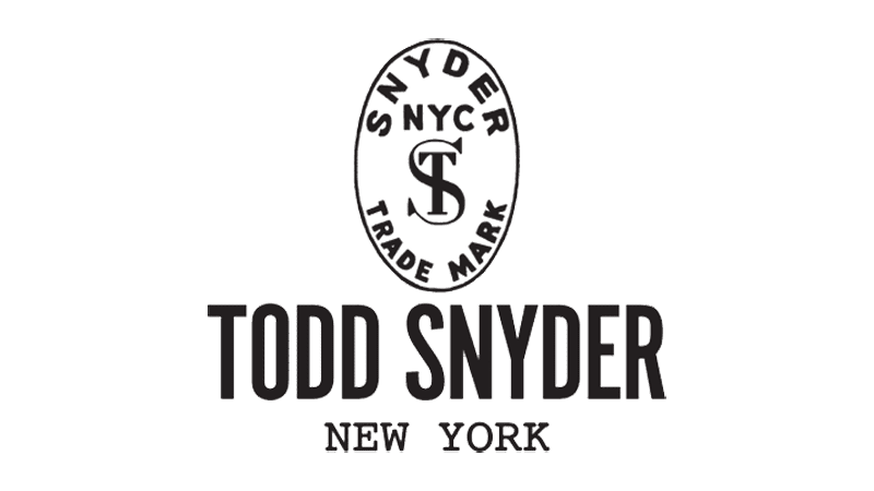 Todd Snyder logo — mens apparel public brand example in Madgicx Labs research