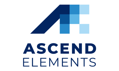 Ascend Elements logo - Battery recycling brand example in Madgicx Labs Meta ads research
