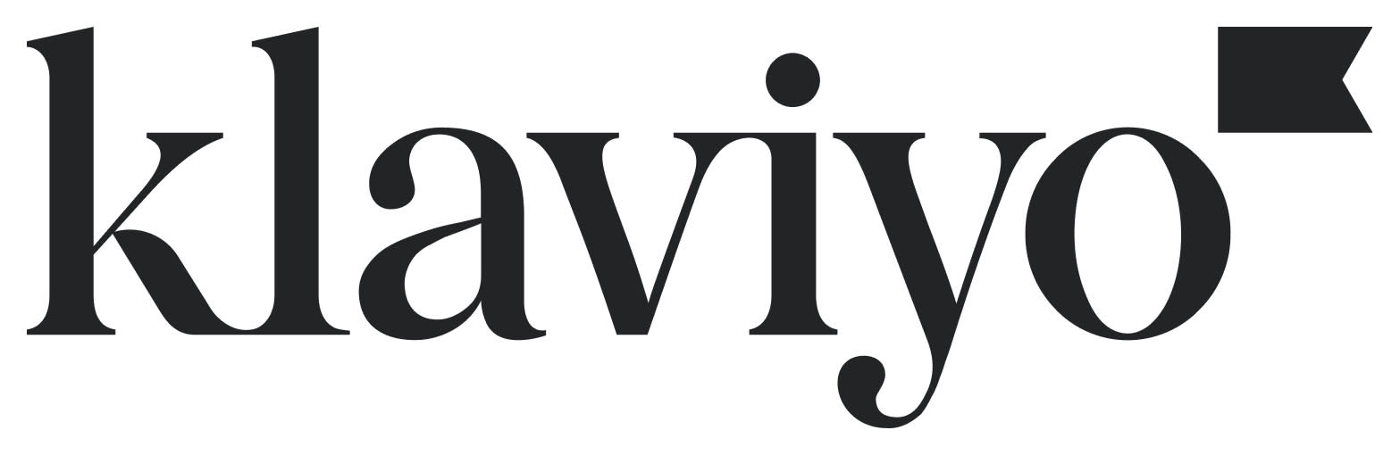 Klaviyo logo - Marketing software brand example in Madgicx Labs Meta ads research