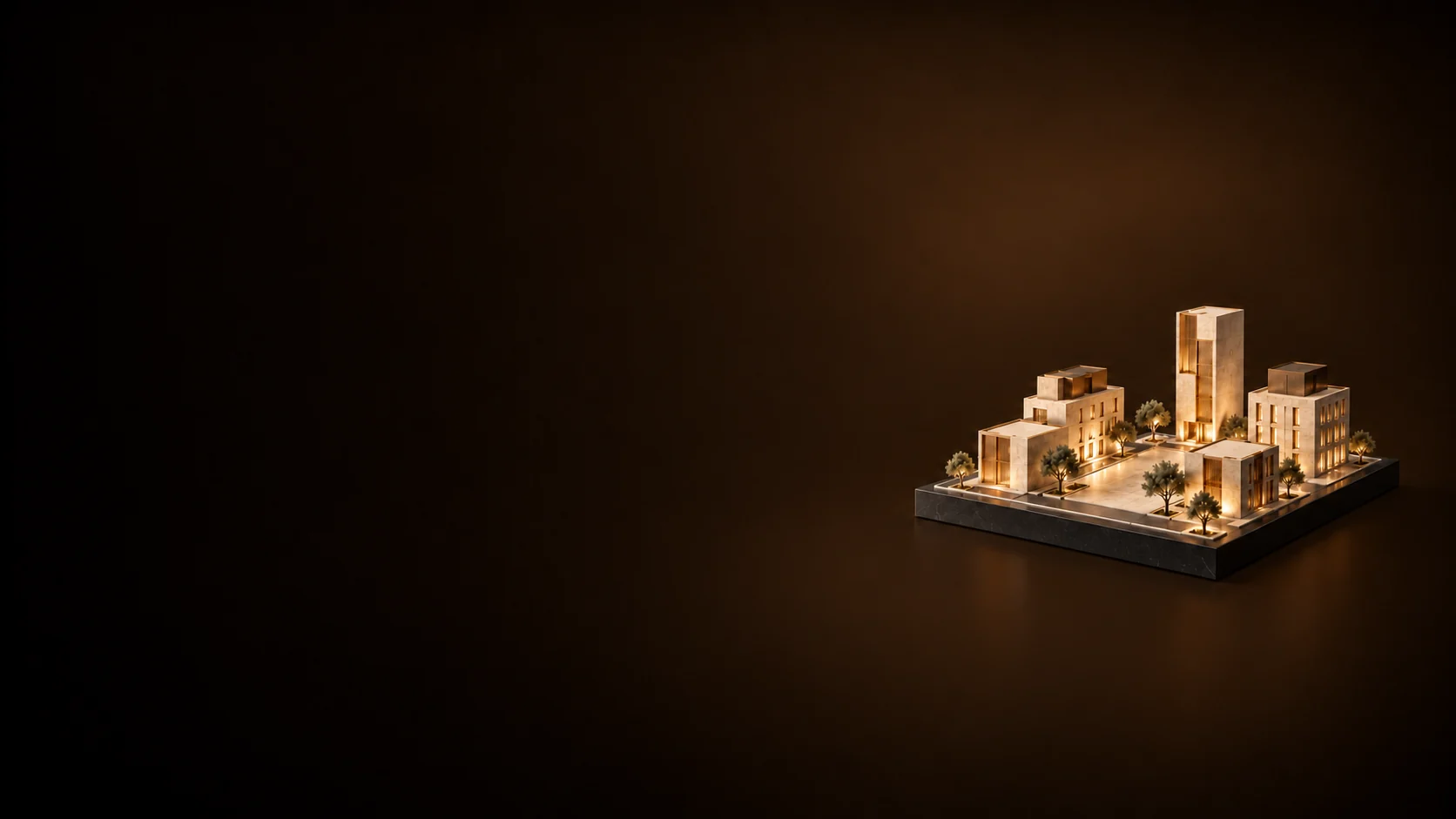 Compact neighborhood massing model with street bands and a small public square. - Urban Planning & Development Meta ads research by Madgicx Labs