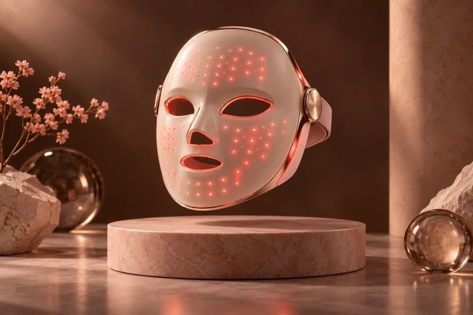 Illuminated LED facial treatment mask - Beauty & Personal Care Meta ads research index