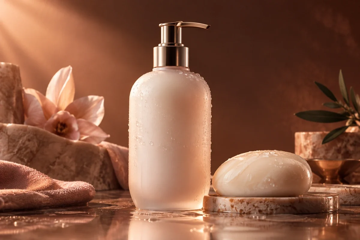 Body lotion bottle and soap - Body Care Grooming Meta ads research by Madgicx Labs