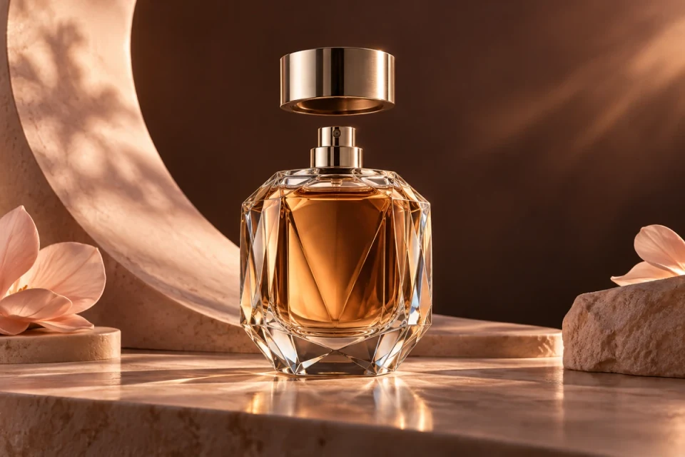 Faceted amber perfume bottle - Beauty & Personal Care Meta ads research index