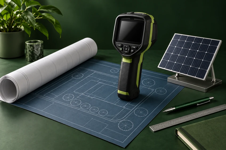 Energy audit camera, site plan and solar model - Renewable Energy & Clean Tech Meta ads research index
