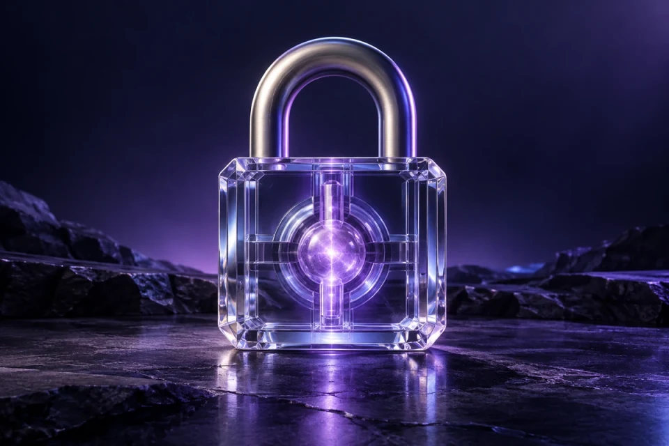 Crystal cybersecurity padlock - Software & Technology Platforms Meta ads research index